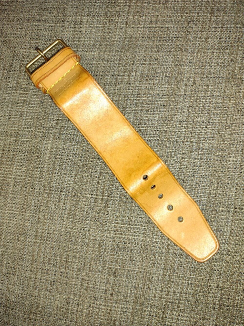 Louis Vuitton Vachetta Leather Buckle Strap for Luggage Tag